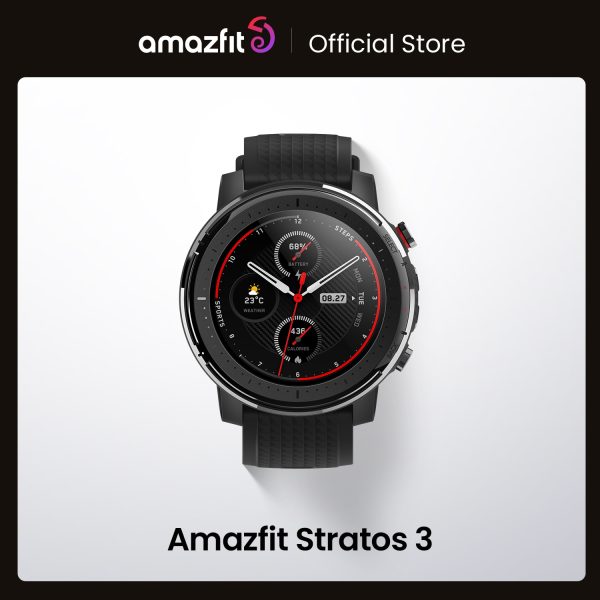 IN Stock Global Version New Amazfit Stratos 3 Smart Watch GPS 5ATM Music Dual Mode 14 Days Smartwatch For Android